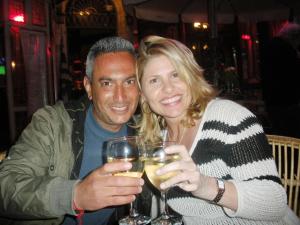 Def needed some wine after the rug sale and the educational tour!