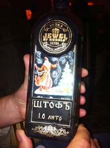 The infamous vodka fresh off the boat from Russia!