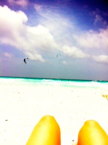 Watching the paragliding sailors - or whatever they call themselves!